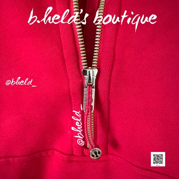 lululemon Lunar New Year Scuba Oversized Half-Zip Hoodie Dark Red Size XS/S NWT - Picture 8 of 15